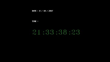 How to make digital clock using turbo c++