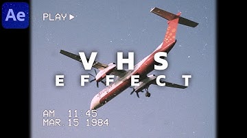 VHS Look in After Effects | AE Tutorials