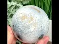 Moss Agate Quartz Sphere Healing Crystal Ball 1016g 91mm