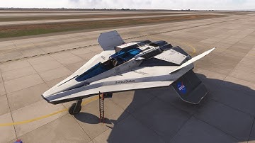 Live stream test flight of the FlyingFries Quasar suborbital spacecraft in Flight Simulator 2024