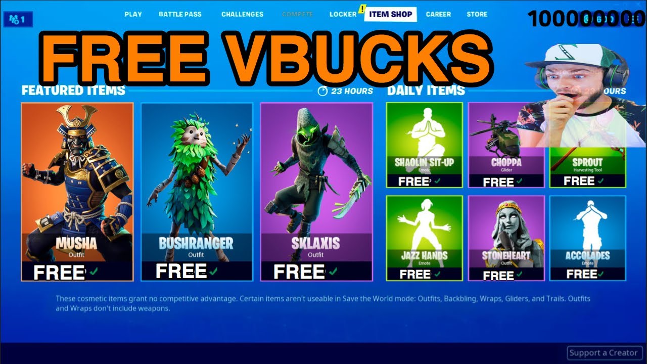 How to get free VBUCKS (Totally not clickbait) Working - YouTube