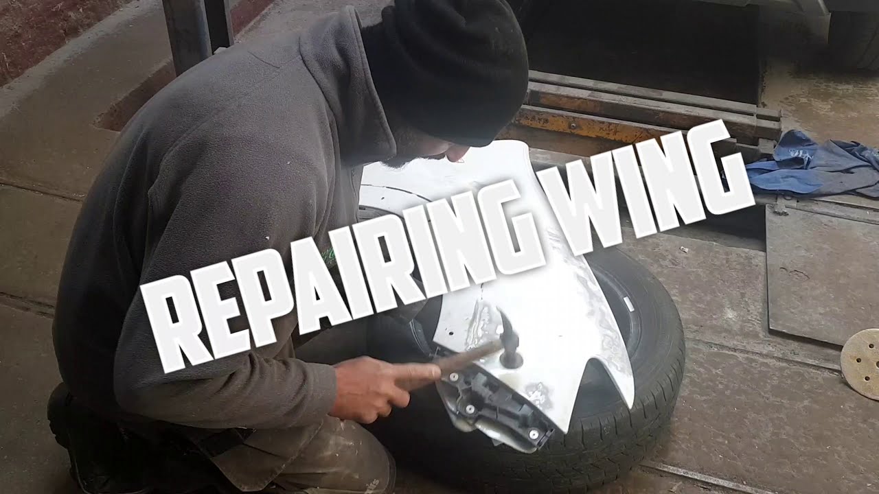 repairing car wing YouTube