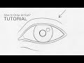 How to draw an eye from any angle for BEGINNERS (Basic proportions) - EASY