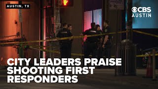 City leaders praise first responders' swift actions in Sunday morning mass shooting