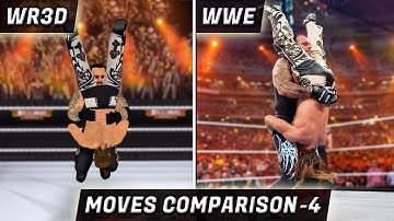 Real Life of WR3D Moves | Part-4 | WWE Moves In Wrestling Revolution 3D | WR3D vs WWE Moves | AWE