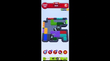 Color Block Jam - Level 734 solution                        #games #gaming #puzzle #gameplay