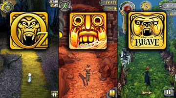 Temple Run Oz Vs Temple Run 2 Blazing Sands Vs Temple Run Brave - Endless Run Gameplay