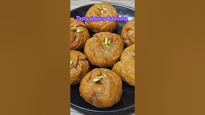 Yummy Badusha Recipe😋 | Perfect Juicy Balushahi Sweet Recipe 😊 #shorts #sweets #badhusha #balushahi
