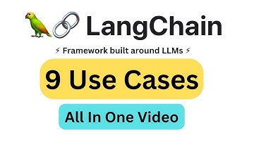 🦜🔗 9 LangChain UseCases | Beginner