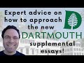 Dartmouth 20232024 supplemental essays  what you need to know