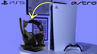 كيف تشغل سماعة الاسترو على بلايستيشن 5  astro a50 ps5 setup