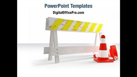 Road Signs PowerPoint Template Backgrounds - DigitalOfficePro #05631