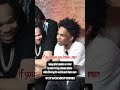 Baby splat on what he seen in big champs phone while flexing his watch and chain 😳