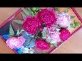 DIY/МК/ Как сделать пионы - быстрый способ, и картина из них. Peonies - a quick way