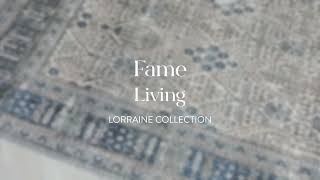 Neutral Gray Blue Turkish Rug / Lorraine Collection ─ Fame Living