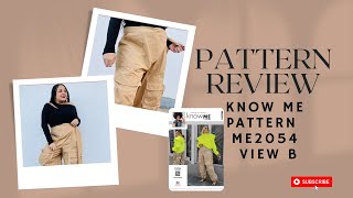 Pattern Review KnowMe pattern ME2054 view B cargo pants