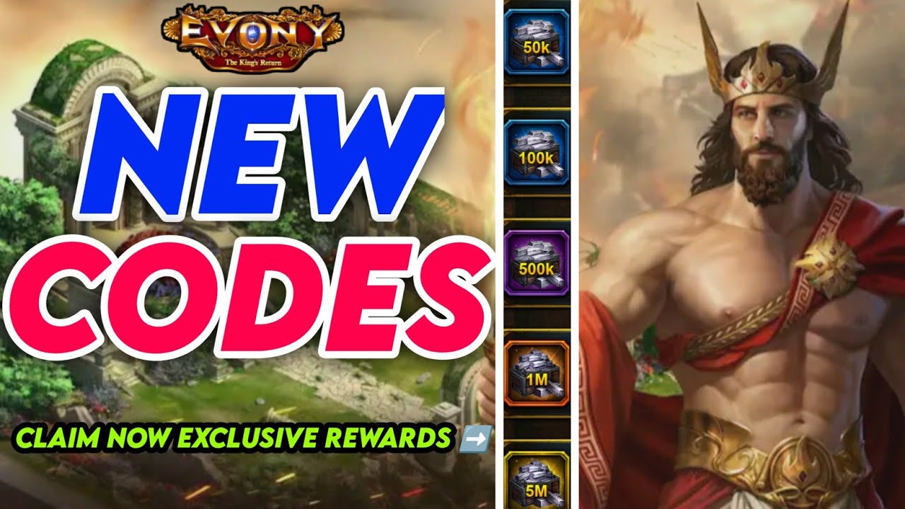 Active ⚡ Redeem Codes For Evony The King's Return Evony The King's