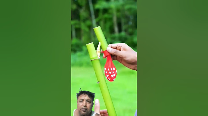 DIY Bamboo Creations with single balloone slingshots #bamboo #slingshots #diy #bambooart