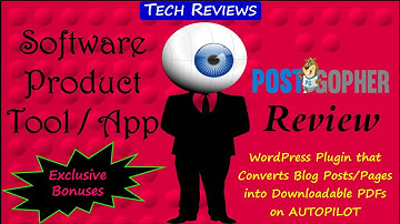 PostGopher Review | PostGopher Bonuses | PostGopher Demo | Convert Posts/Pages into PDF on AUTOPILOT