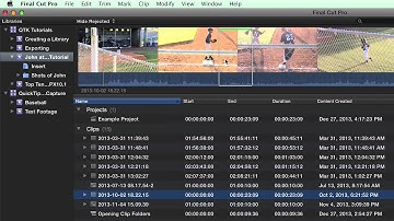 Creating Smart Collections in Final Cut Pro X