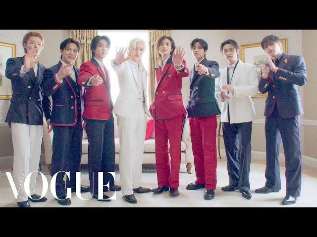 Stray Kids Get Ready for the Met Gala | Last Looks | Vogue class=