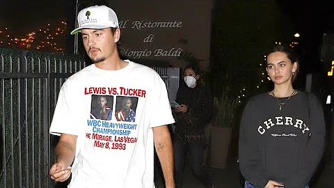 Brandon Lee Dines With Lily Easton At Giorgio Bald...