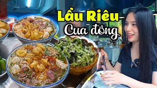 Việt Food | Em Ngọc Ăn Bún Riêu, Lẩu Riêu Cua Đồng Tấm Tắc Khen Ngon