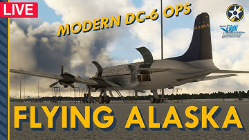 MSFS PMDG DC-6 Live - Modern Alaska Air Cargo Ops