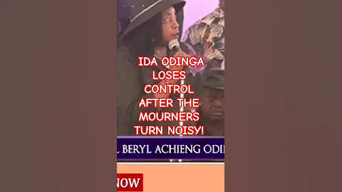 BERYL ACHIENG ODINGA'S BURIAL: IDA ODINGA LOSES CONTROL OVER NOISY MOURNERS ! #ruto #bondo #gachagua