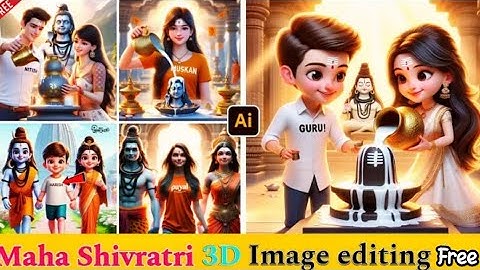 Maha Shivratri 3D Ai Image editing tutorial || viral photo editing || bing image creator tutorial