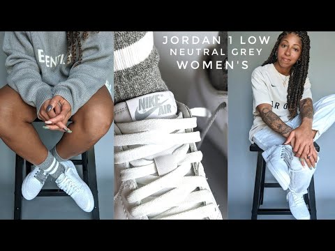 gray jordans womens