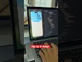 Creating Sign Up UI design using flutter #coding #programming