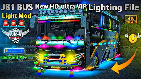 New Update JB1 Bus Lighting File For Bus Simulator Indonesia | v4.1.2 Vip 👌