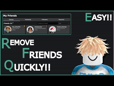 How To Remove All Friends on Roblox