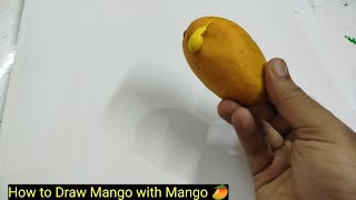 How To Draw Mango With Mango , Welcome Summer, Acrylic Painting