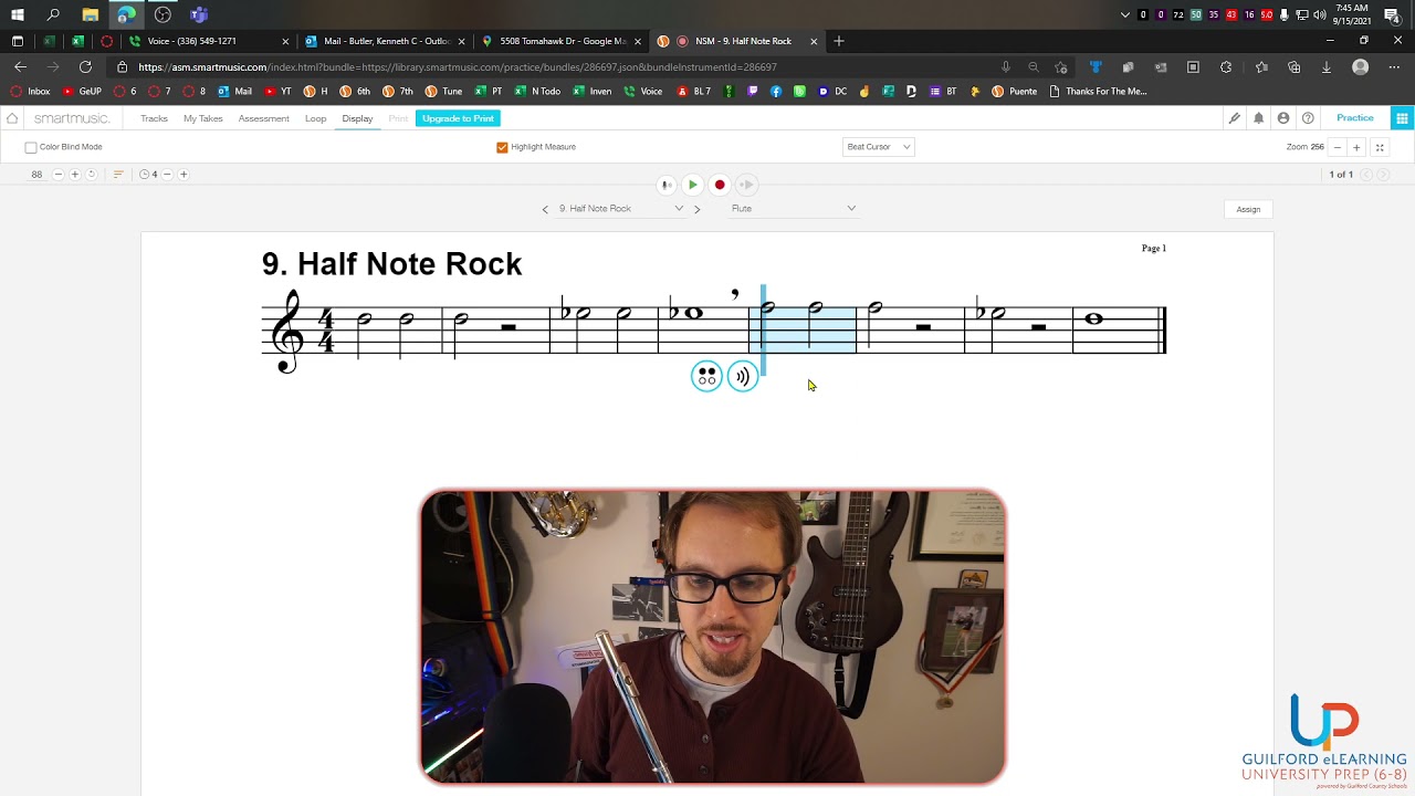 Flute Half Note Rock Tradition of Excellence Book 1 YouTube
