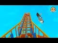 Rollercoaster Disaster ! Fail at Theme Park ! Roblox Game Play Video