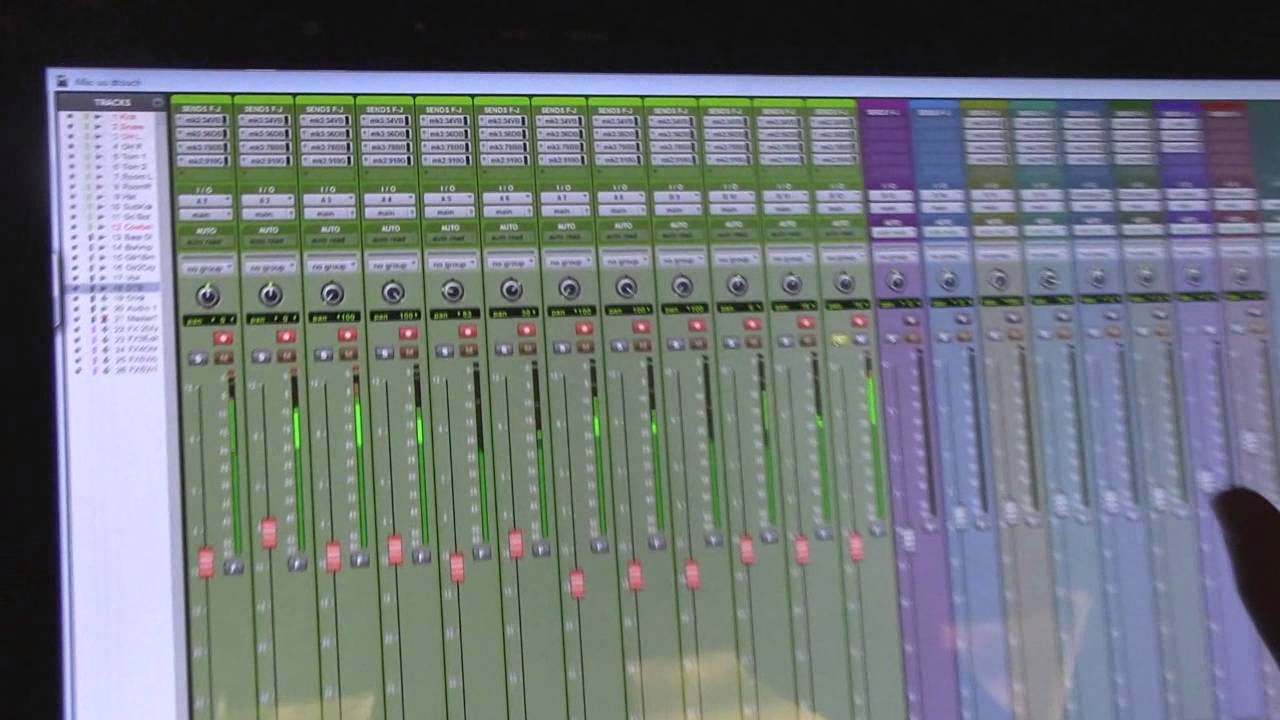 Dtouch Recording a live band with the Dtouch Pro Tools controller - YouTube