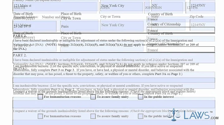 Learn How to Fill the Form I-602 Application by Refugee for Waiver of Grounds of Excludabiltiy