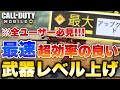 [codモバイル]10戦でレベマにできる！？武器レベルを最効率で上げる方法大公開！