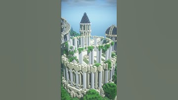 Minecraft timelapse - Antique style spawn building process! #timelapse #shorts  #minecraft