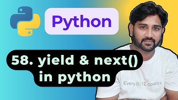 58. yield and next() in python | #python #programming #yield #learning #coding #ai