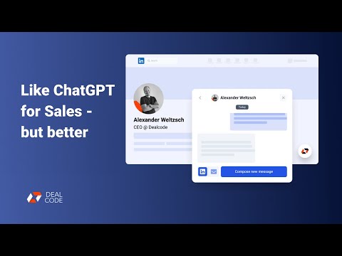 Dealcode AI Message Generator - like ChatGPT for Sales