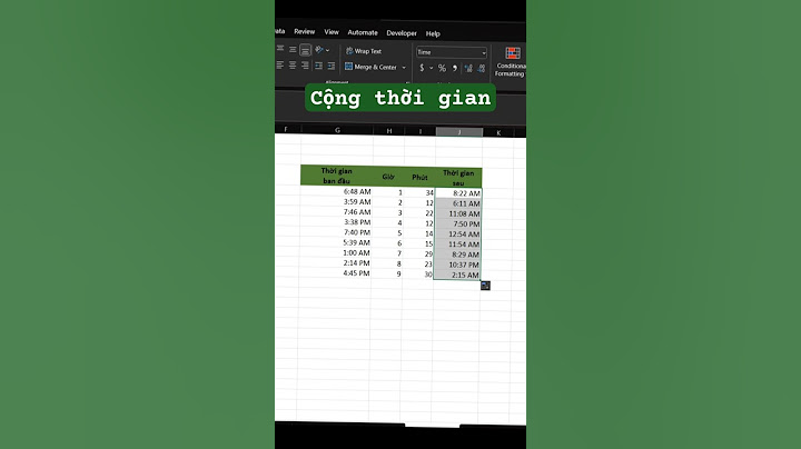 Hướng dẫn hàm với thời gian trong excel năm 2024