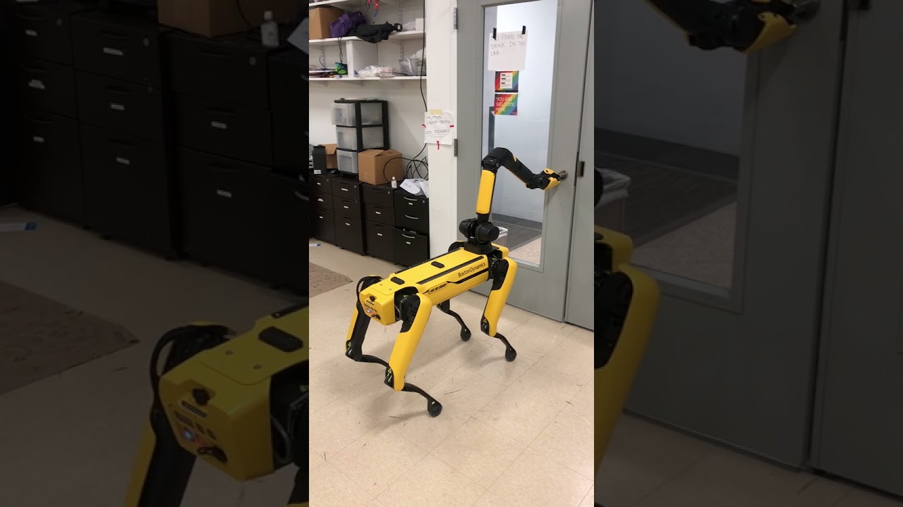 Spot Robot Opening Lab Door