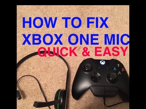 HOW TO FIX XBOX ONE MIC" - Xbox One headset Quick Fix - YouTube