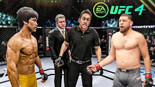 Bruce Lee vs Nick Diaz - EA Sport UFC 4 - Epic Fight 🔥🐲