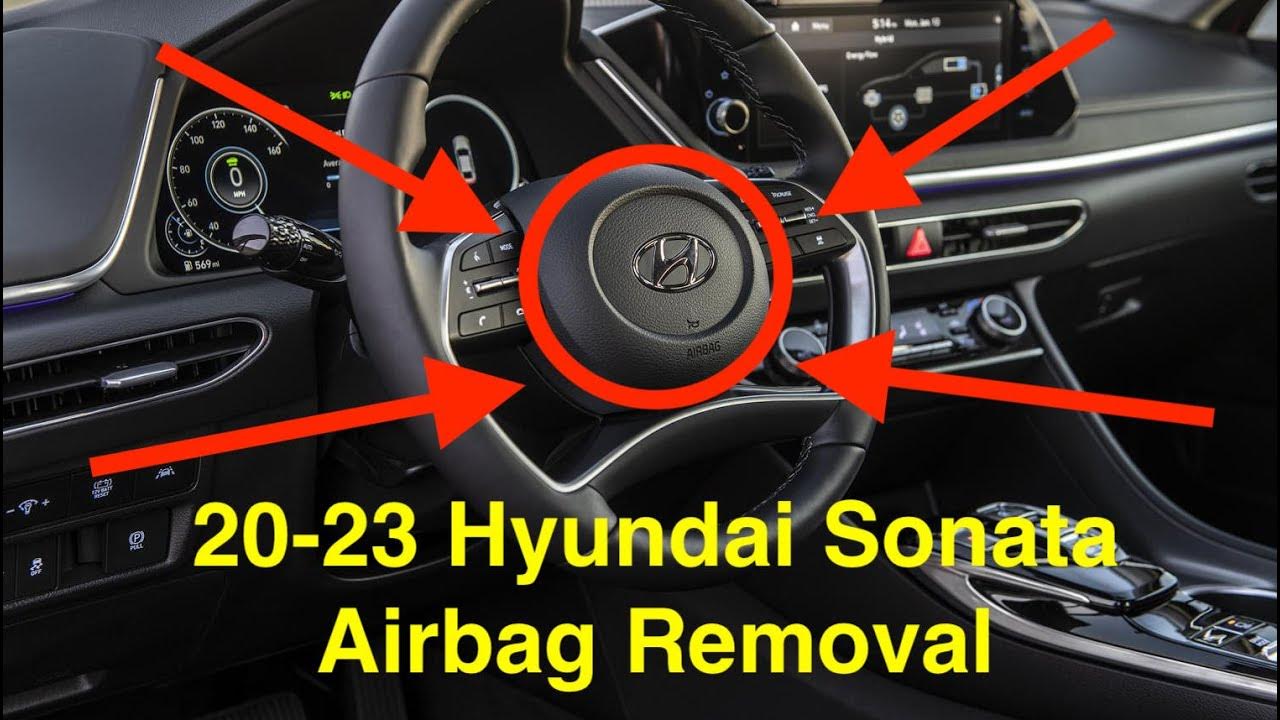 20-23 Hyundai Sonata Airbag Driver Steering Wheel How To Remove - YouTube