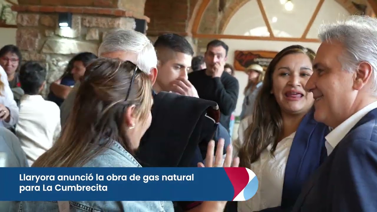 Llaryora anunció la obra de gas natural para La Cumbrecita