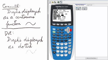 Mode 5 (Connected, Dot)  TI 84 Calculator    Mode